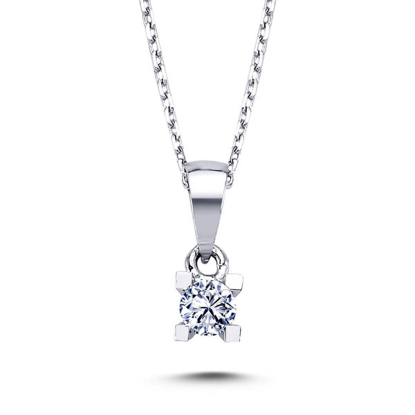 Halskette 0,13 Carat Diamant Anhänger