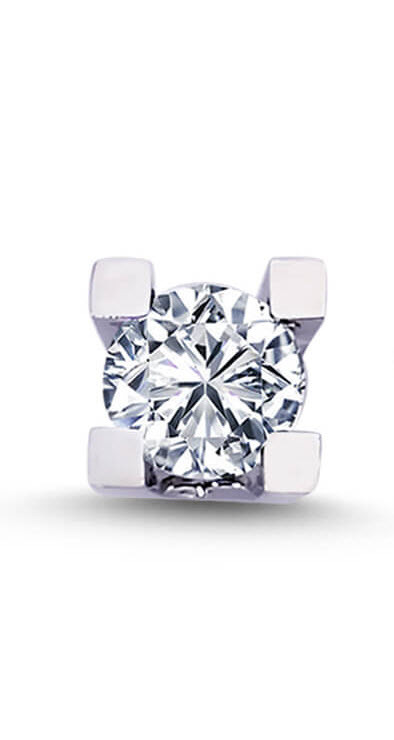 Men's Diamond Solitaire EinStein Earring