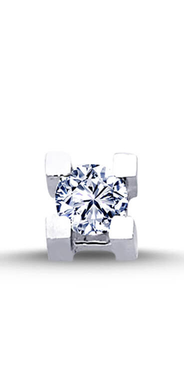 Men's Diamond Solitair EinStein Earring