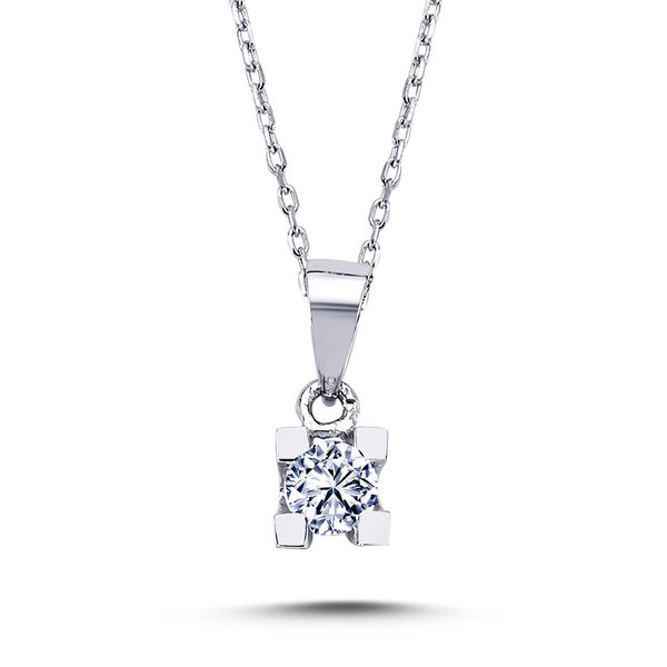 Halskette 0,20 Carat Diamant Anhänger