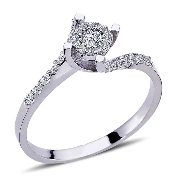 Diamond Engagement Ring 0,50 ct Effect