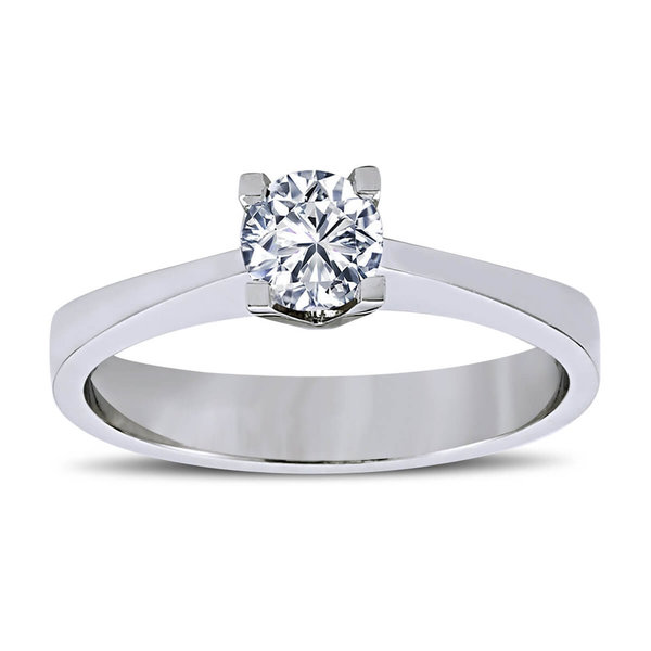0,46 ct Solitaire Diamond Ring 14 carat white gold