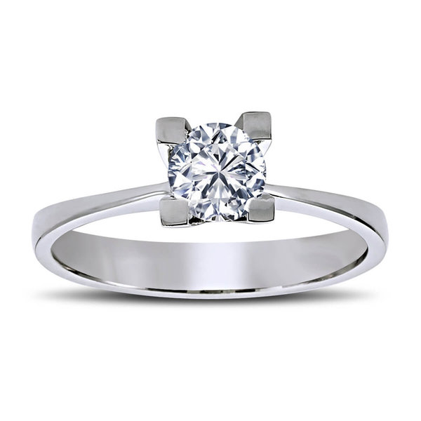 0,44 ct Solitaire Diamond Ring 14 carat white gold