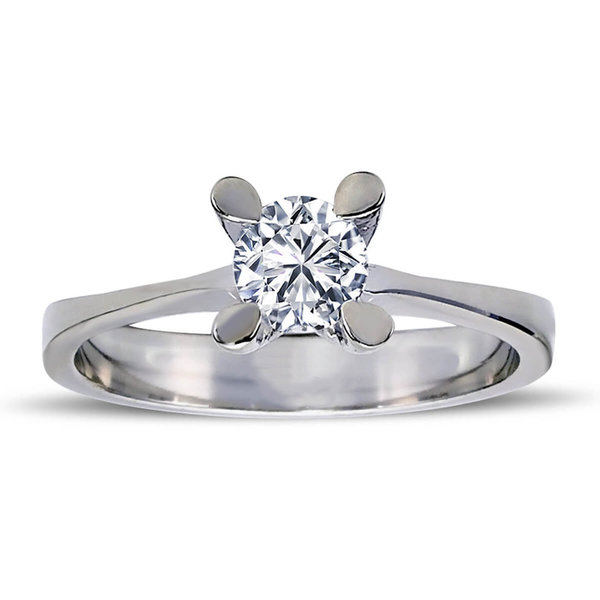 0,45 ct Solitaire Diamond Ring Solitaire 14 carat white gold